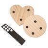 5pcs Art Painting Wood Unfinished Coasters DIY Round/Square Cup Mat Anti-slip Anti-scalding Cup Pads Kindergarten