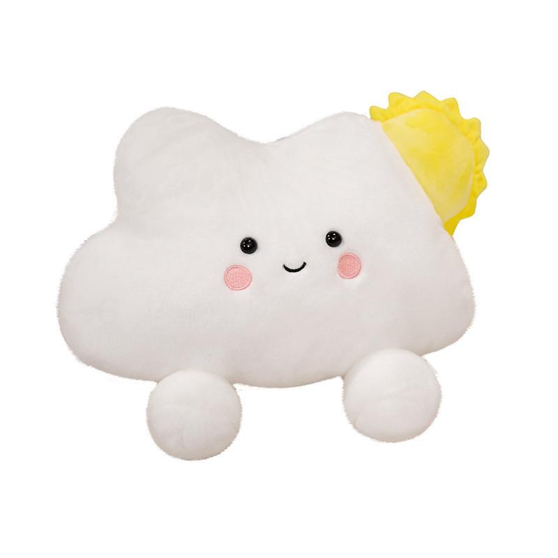 Cloud Rainbow Heart Plush Toy Keychain Stuffed Doll Pendant Decoration Cartoon