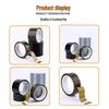 Black Anti-Static Grid Tape - Residue-Free for Electronic Packaging and Sealing.