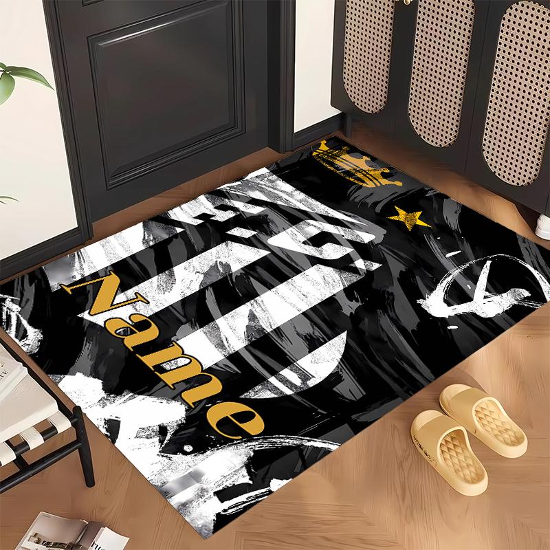SANTOS (1) Personalized name Office Carpet Stylish Decor for Living Room Bedroom Kitchen