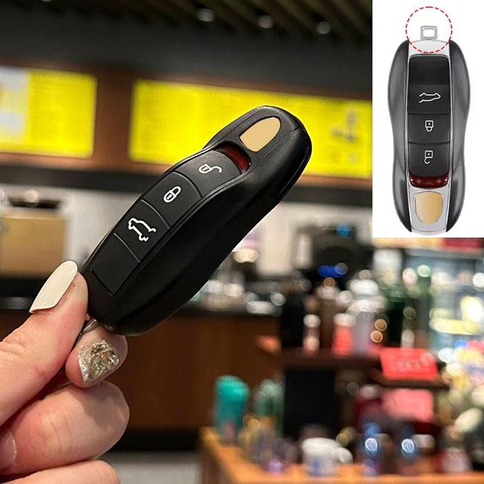 

For Porsche Cayenne 718 Panamera 911 Macan Boxster Cayman ABS Frosted Black Remote Car Key Case Replace Cover Accessories