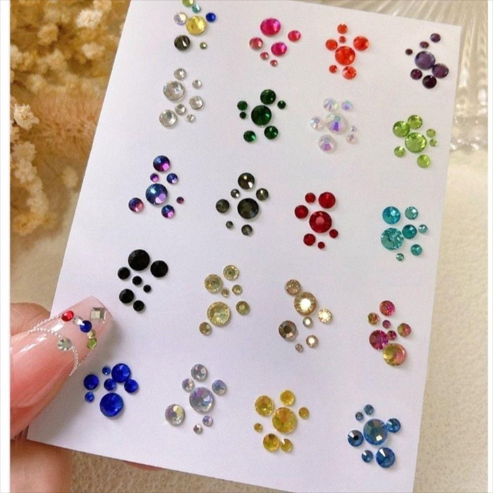 1440 Pcs Nail Art Crystal Beads 3D Nail Sparkle Decoration Sparkle Glass Rhinestone Women