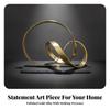 Metal Geometric Decorative Sculpture Small Intertwined Loop Band Round