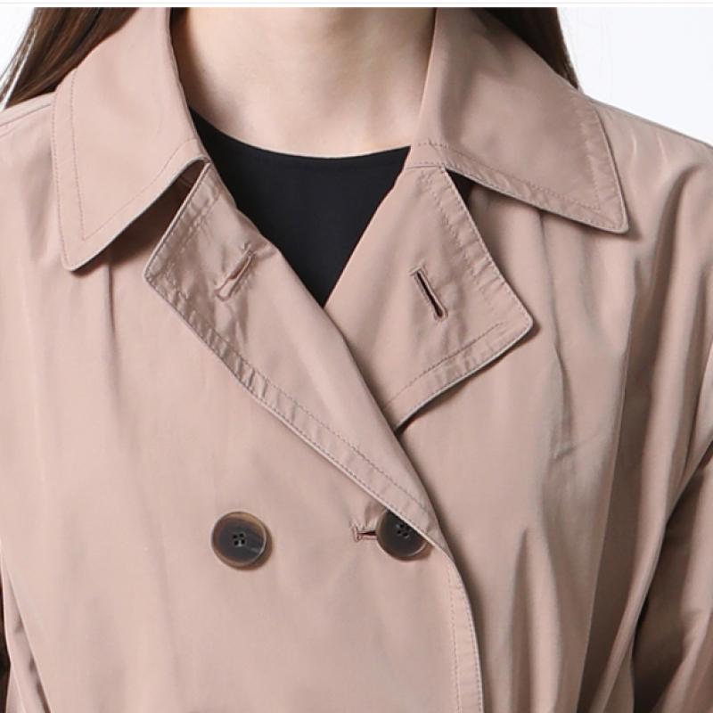 Shs Miss  Double Button Cotton Trench Coat