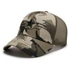 Spring and summer breathable sunshade baseball cap men's camouflage pentagram embroidery mesh hat outdoor leisure cap women