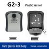 Temporary Key Storage Box for Construction Sites and Dorms with Anti-Theft Lock and Peephole