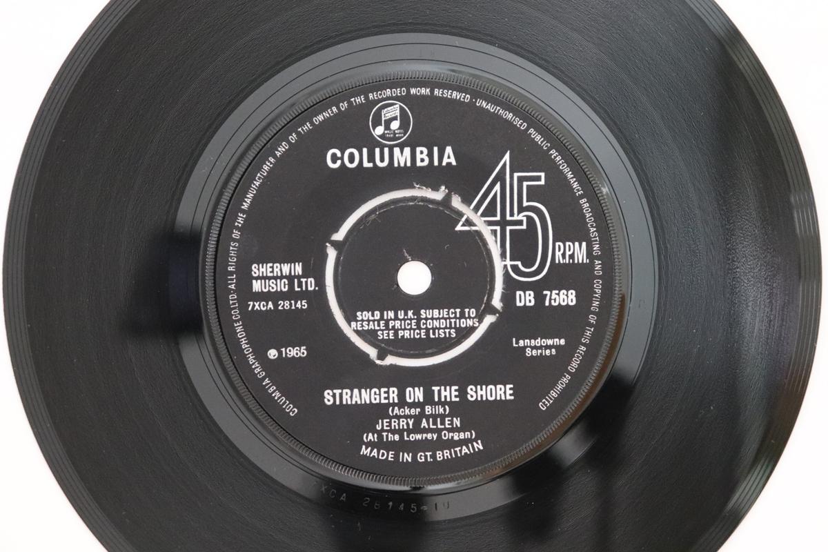 

7inch Record JERRY ALLEN - Stranger On The Shore DB7568 Columbia 1965 UK Jazz Used