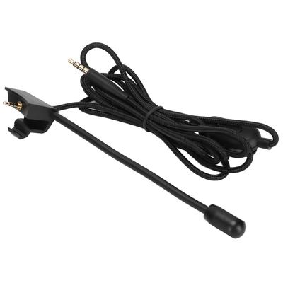 Gaming Headset Microphone Cable Adjustable Volume Replacement Wireless Headphone Cable with Mute Switch for QC35