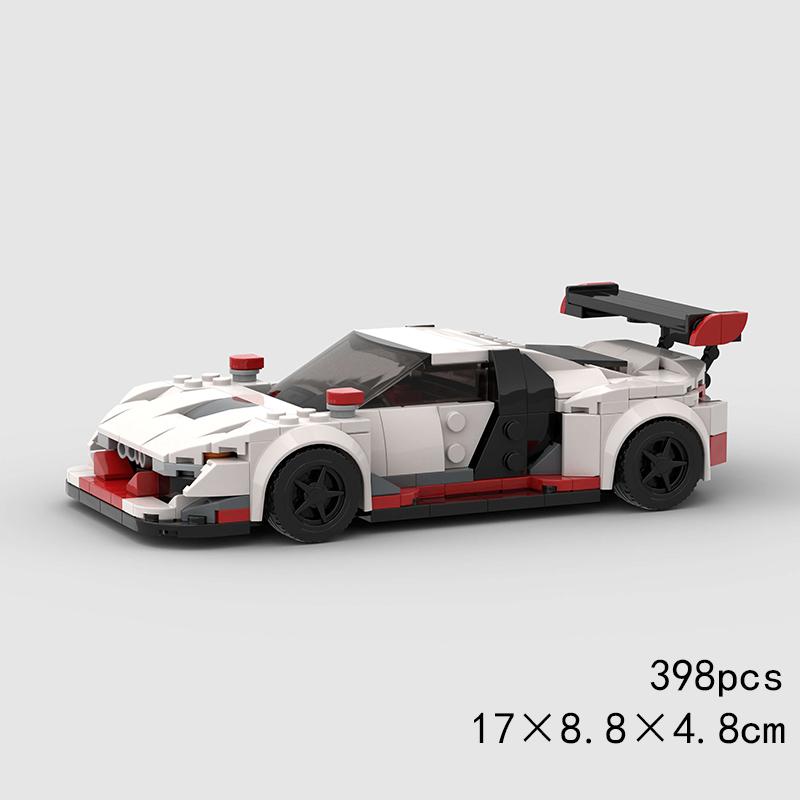 MOC Car Super Race City Speed Sport Pickup Vehicle Model Building Blocks Rally Supercar Racing Bricks Christmas Gift Technical