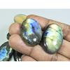 21X32-24X34MM Natural Multi Purple Labradorite Oval Cabochon Gemstone 6Pcs LL-946