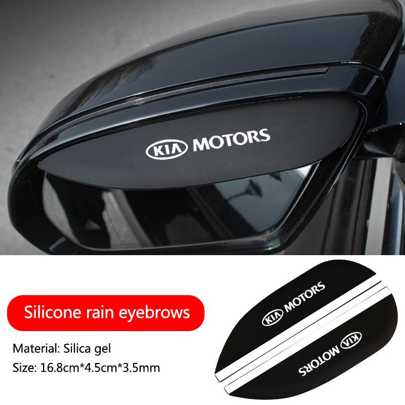 Car Rearview Mirror Rain Eyebrow Visor Shield Cover Protector Accessories For Kia Sportage Ceed Sorento Cerato Optima Picanto