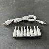 USB5V To DC9V 12V Converter Cable USB to DC9V 12V Charging Cable with 8Adapters