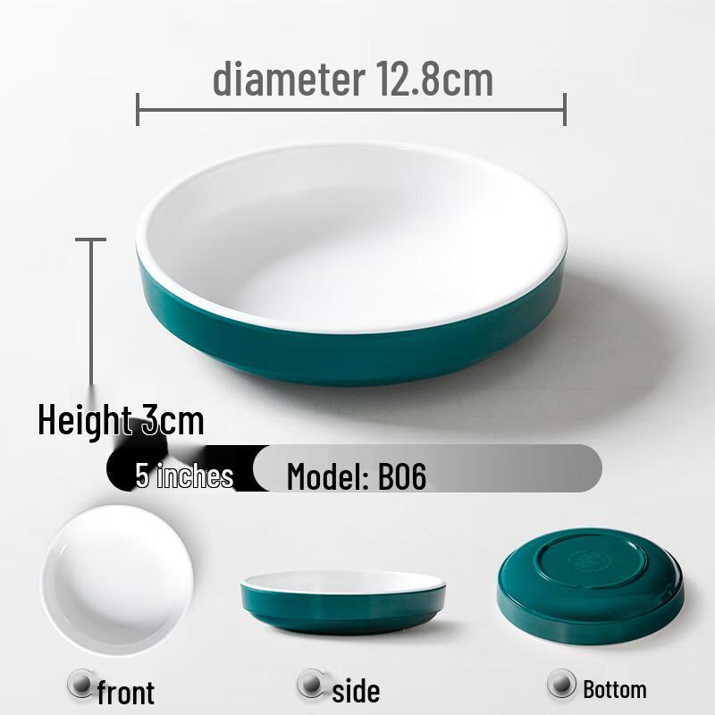 Chinese Style Melamine Shallow Serving Bowl