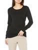 Amazon Essentials Women's Lightweight Crew Neck Long Sleeve Sweater, Black, Size L