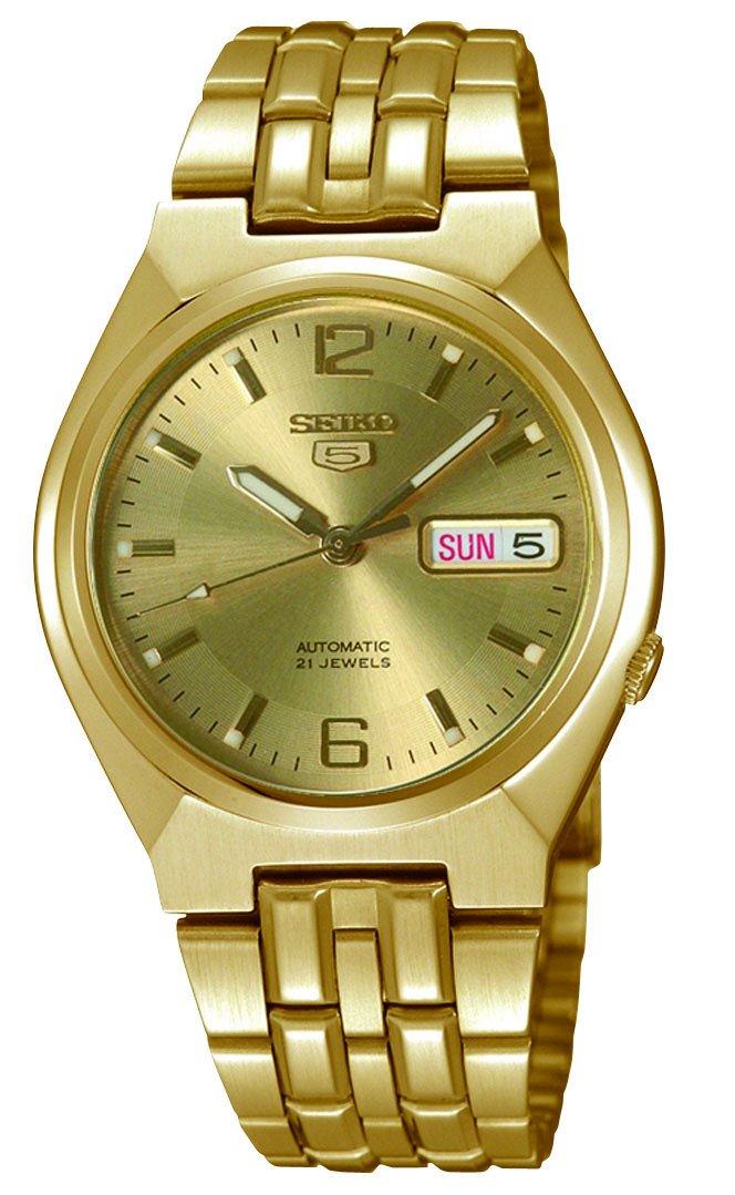 

Seiko 5 Gold Tone Watch SNKL64