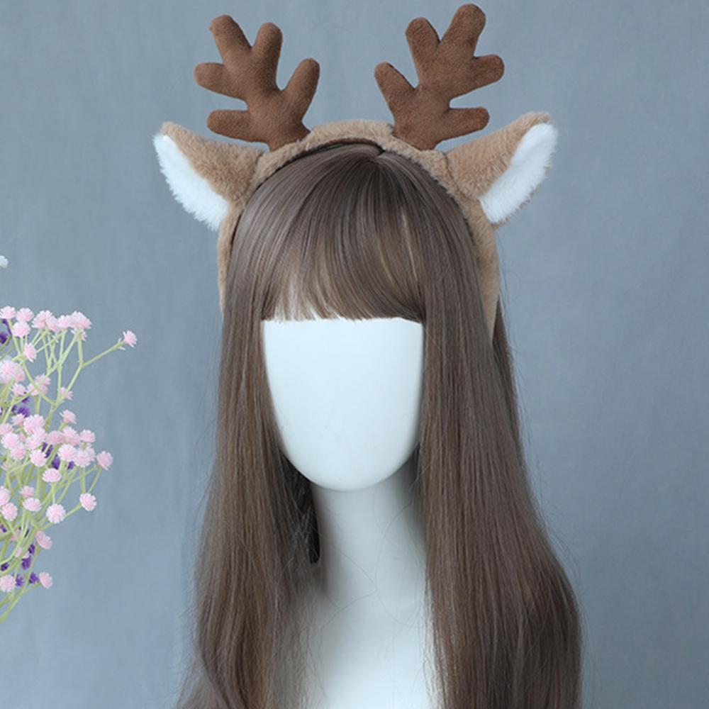 1Pc Deer Antlers Headband Reindeer Headband Xmas Halloween Women Reindeer Costume