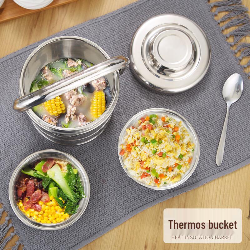 Lijia 3-Layer Insulated Stainless Steel Food Carrier