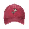 Mr Bean Cartoon Sun Baseball Cap Vintage Women Unisex Washed Trucker Hat Sunscreen Print Outdoor Sport Baseball Caps