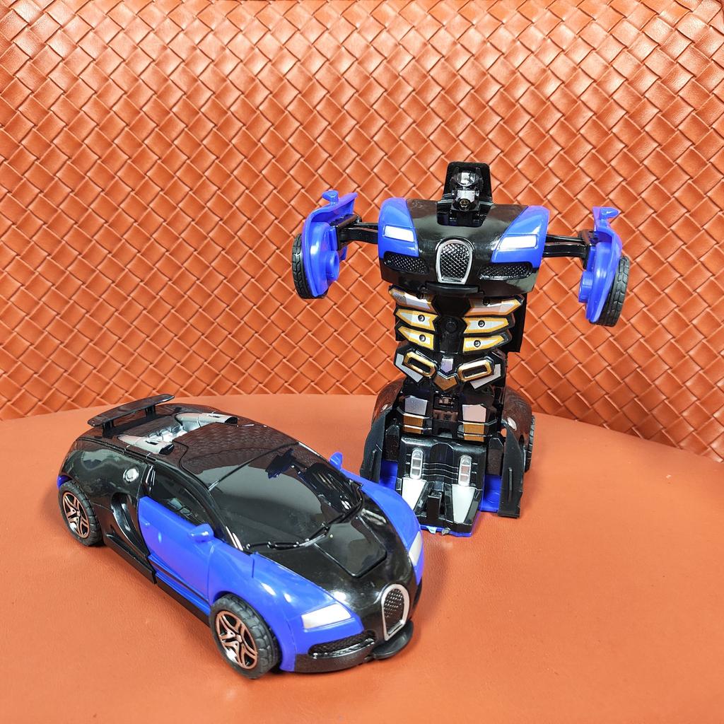 Children's Crash Toy Transforming Car, Creative Transforming Toy Car, Novelty And Fun Boy Car Toy Robot Halloween Gift