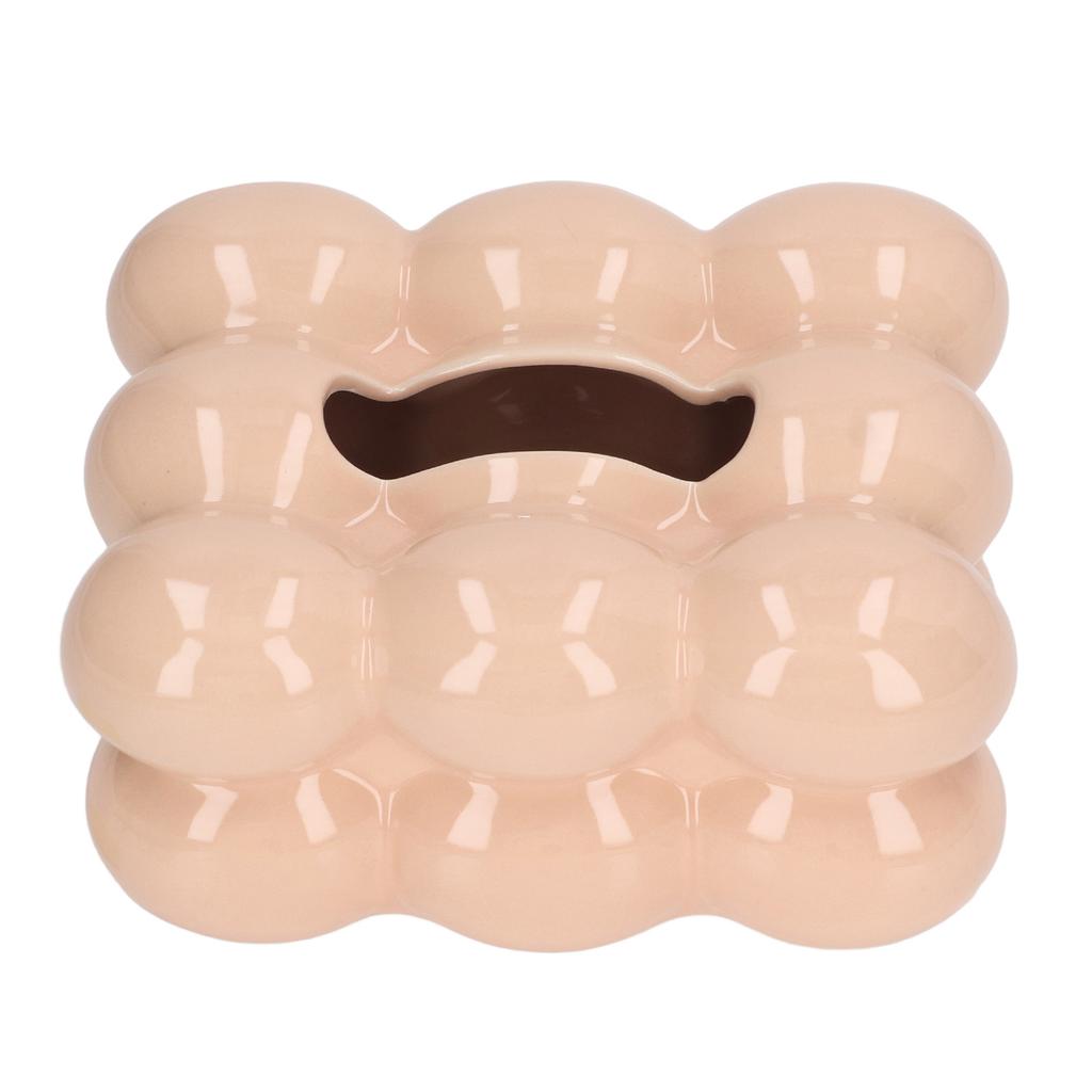 Electroplated Ceramic Tissue Box Case Holder Decorative Elegant Facial Tissue Napkin Dispenser Box