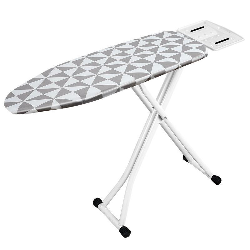 High-End Folding Ironing Board with Electric Iron Pad and Rack