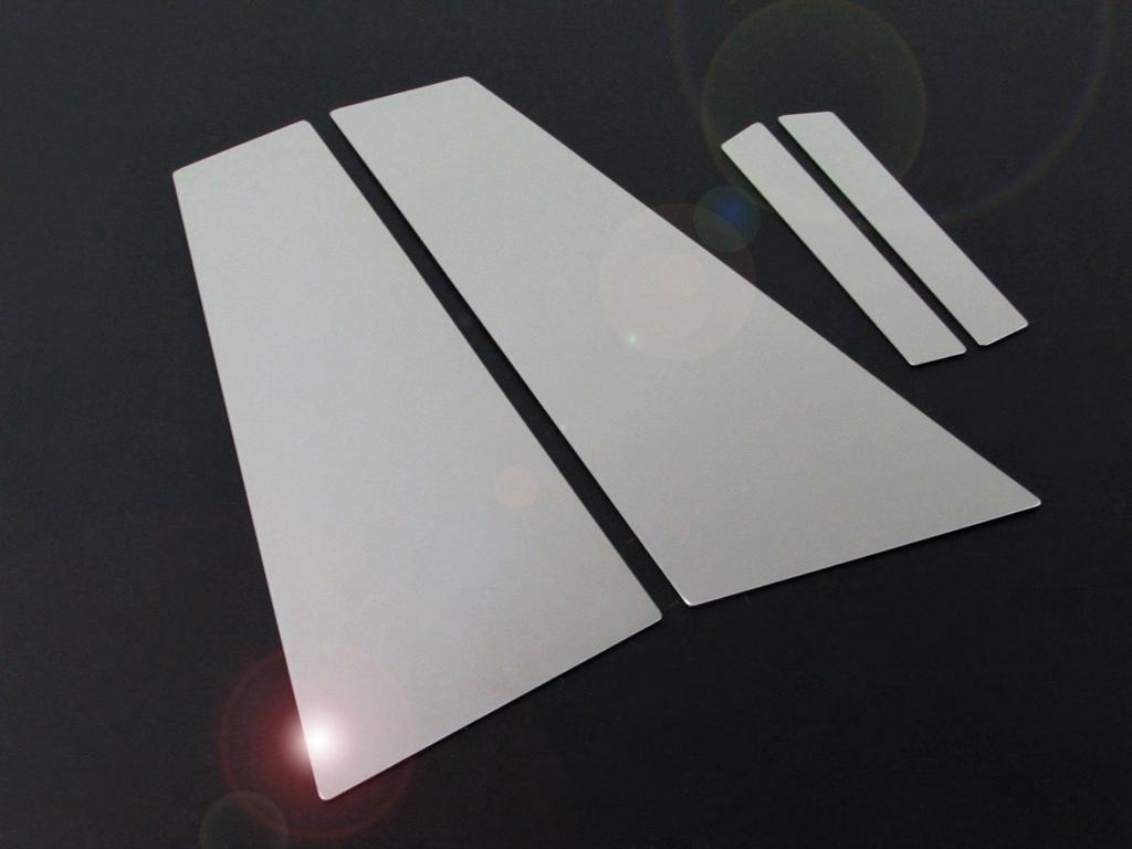 BRIGHTZ Finish Stainless Steel Plated Pillar Panels for W219 22682 Ultra-Mirror (4-Piece Set) CLS-Class [PIL-SIL-051]