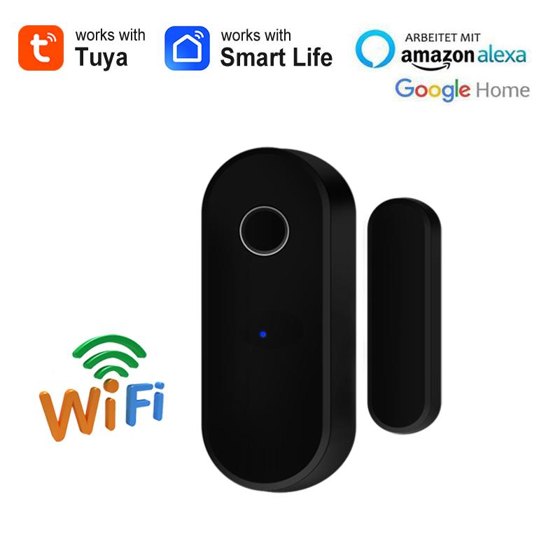 Tuya WiFi Door Sensor Close Open Window Detector Smart Life APP Remote Control Notification Home Security Alarm For Alexa Google