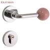 Zinc Alloy Door Lock Interesting Colorful Ceramic Ball Modern Simple Bedroom Silent Door Lock Indoor Wooden Door Handle