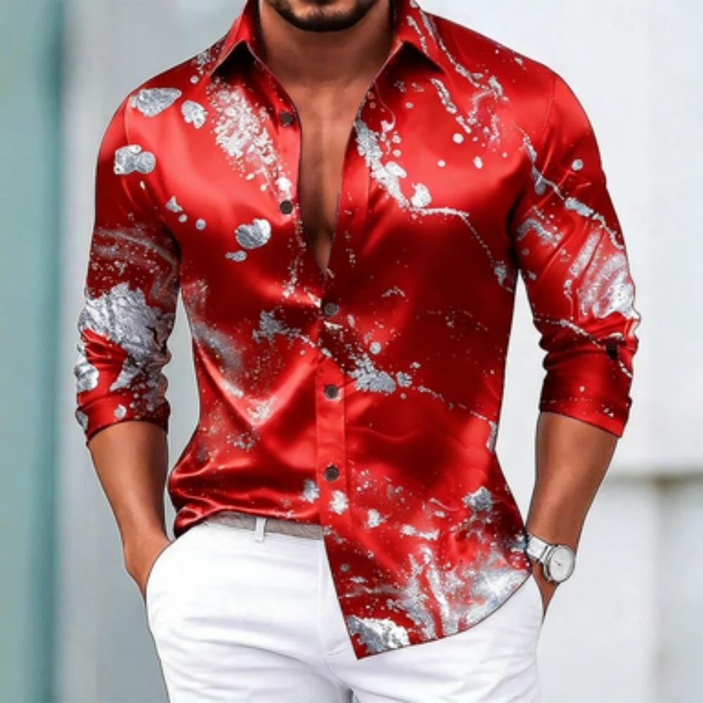 Men's Autumn Casual Fashion Long Sleeved Casual Collar Shirt Suitable t