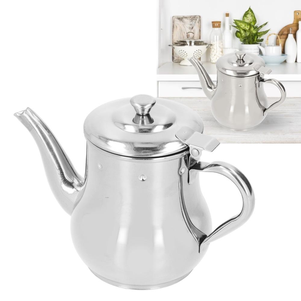 Durable Teapot with Filter Rusty Proof Oil Strainer Pot Modern Small Teapot Loose Leaf Tea