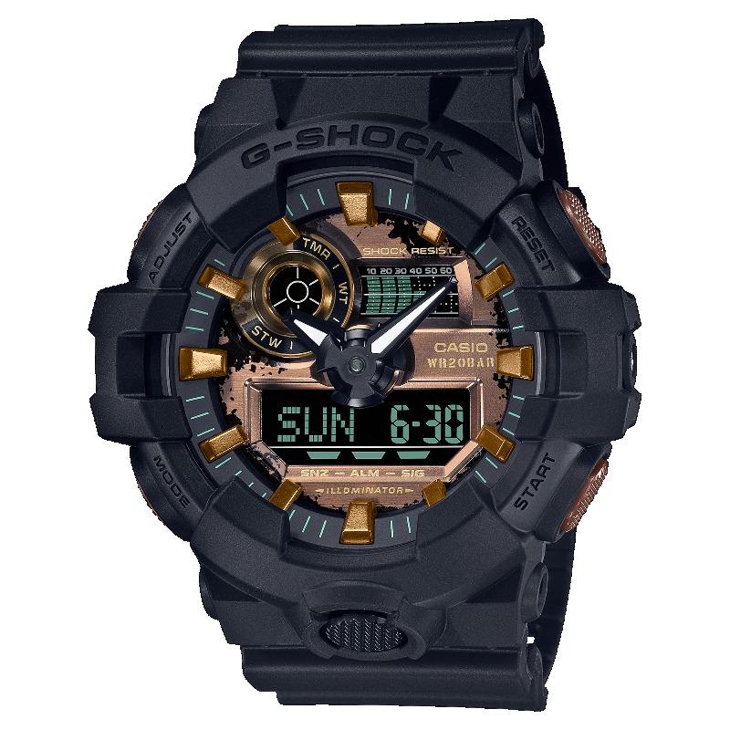 

Casio G-SHOCK Men s Resin 200M Water Resistant Analog Shock Resistant Quartz Watch GA-700RC-1A чёрный