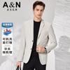 [Waffle texture] Spring and summer lightweight single suit, elastic and comfortable men's jacket, machine washable and easy to maintain suit
