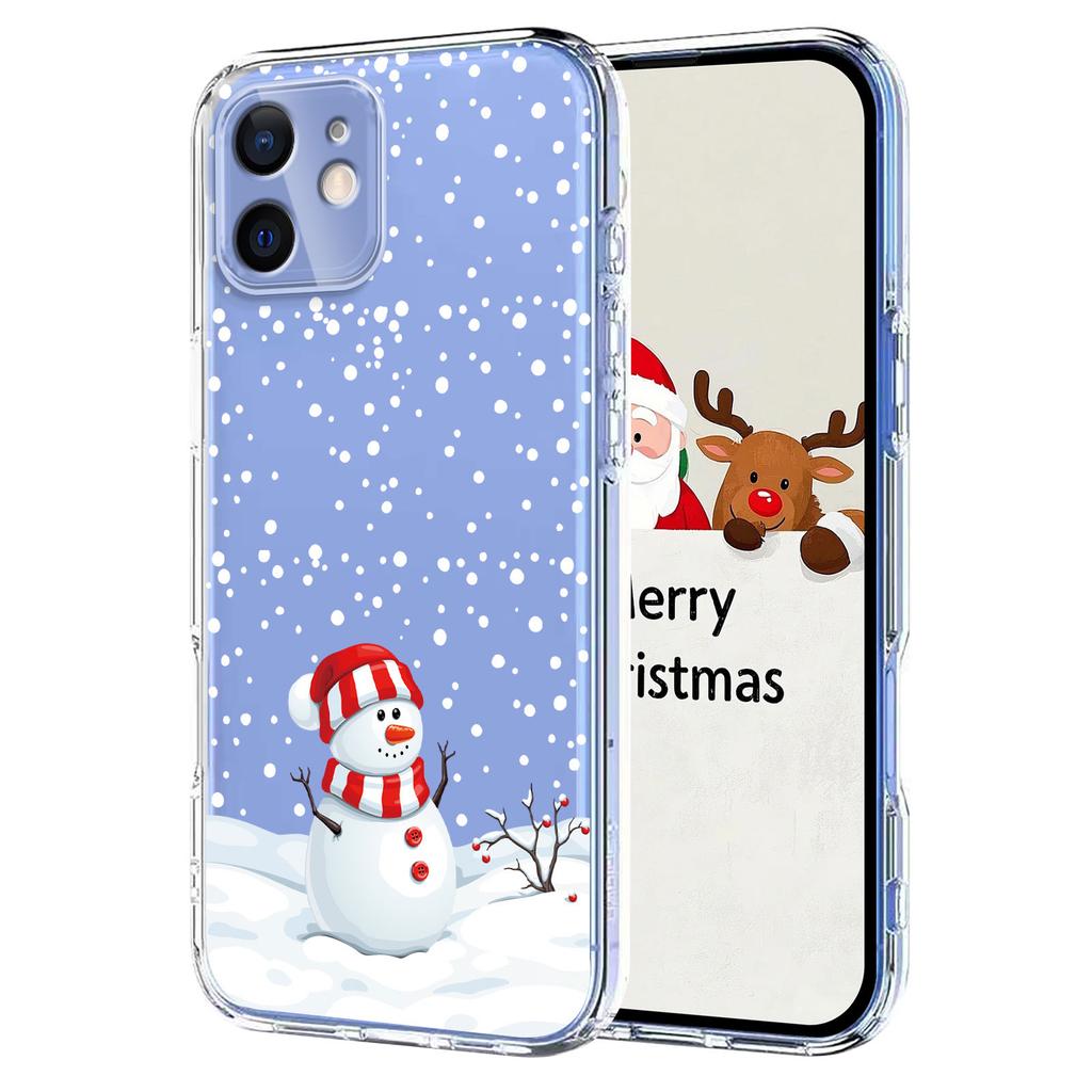 For iPhone 11 Case Christmas Themed Pattern Printing TPU Phone Back Cover