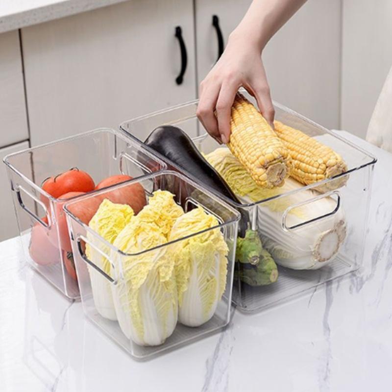 Luftdichte Küchenorganizer Kühlschrank-Aufbewahrungsbox Maximiert den Platz Lebensmittelecht Stabiler Kunststoffbehälter
