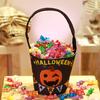Halloween Candy Bag with Handle Large Capacity Bat Pumpkin Print Candy Treat Bag Cosplay Accessories