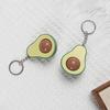 Avocado Keychain Fidget Toy with Rolling Ball Core Stress Relief Portable Fruit Roller Massage Bead Sensory Toy Keyring Pendant Kids Adults Gift