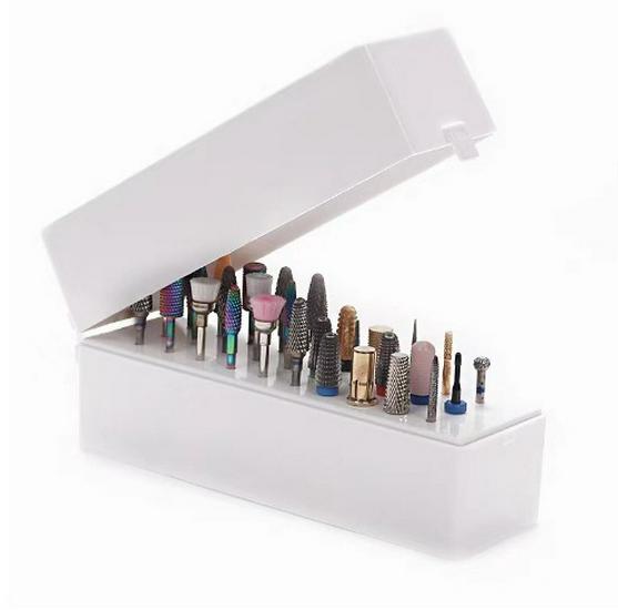 Nail Polishing Head Storage Box and Display Stand for Various Styles