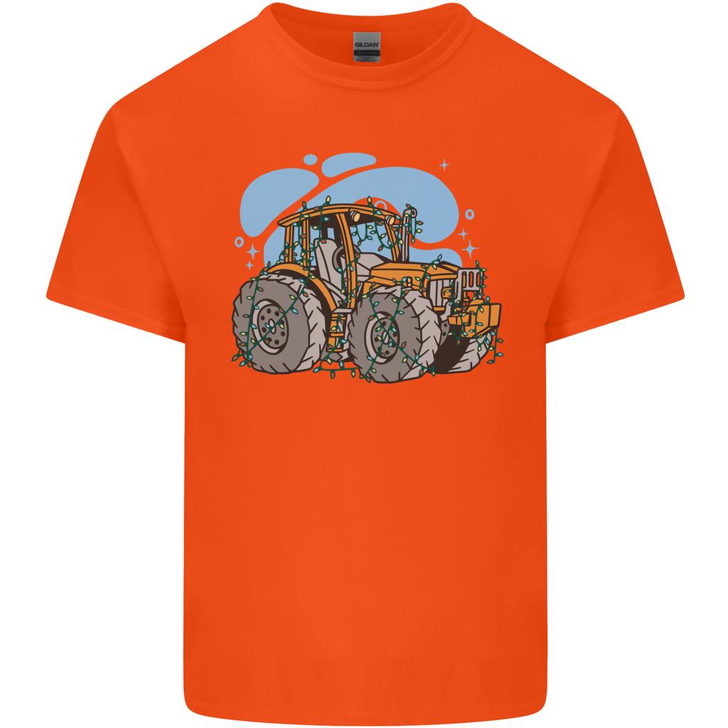 Christmas Tractor Farming Farmer Xmas Unisexs Light Cotton TShirt