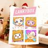 Cute Singer L LankyboX X Cartoon Blanket Soft Throw Blanket for Home Bedroom Bed Sofa Picnic Travel Office RestCover BlanketGift