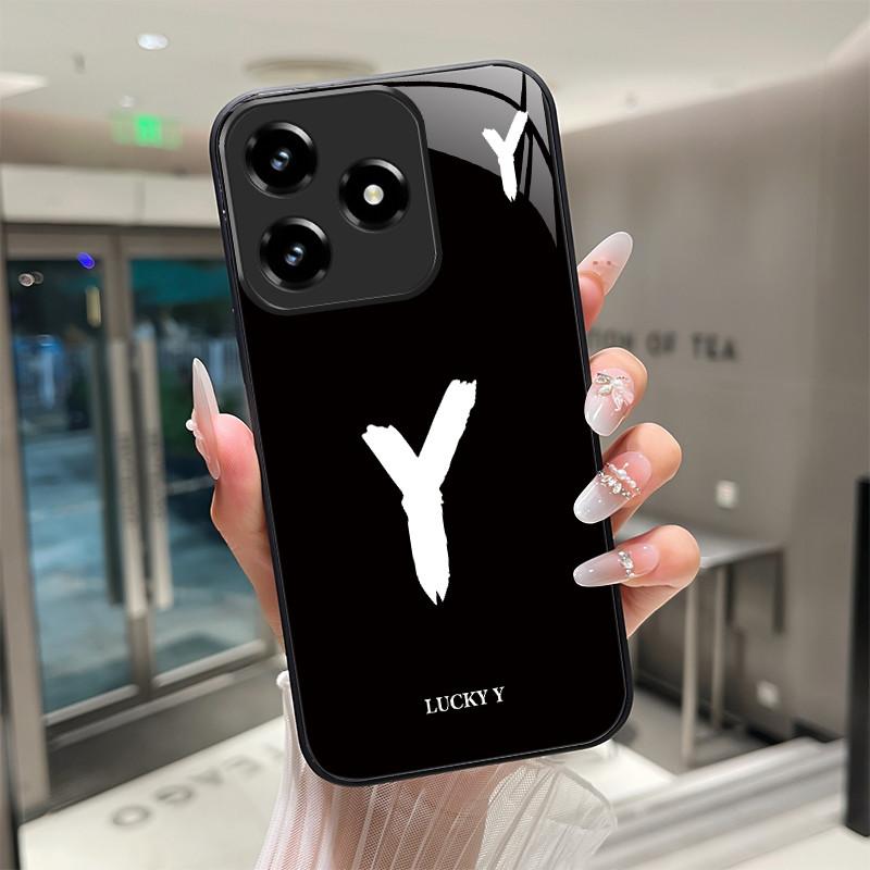 

Phone Case For Realme C63 C61 Covers Lucky Letters Protective Case For OPPO RealmeC63 RealmeC61 4G Tempered Glass Soft TPU Funda realme C61