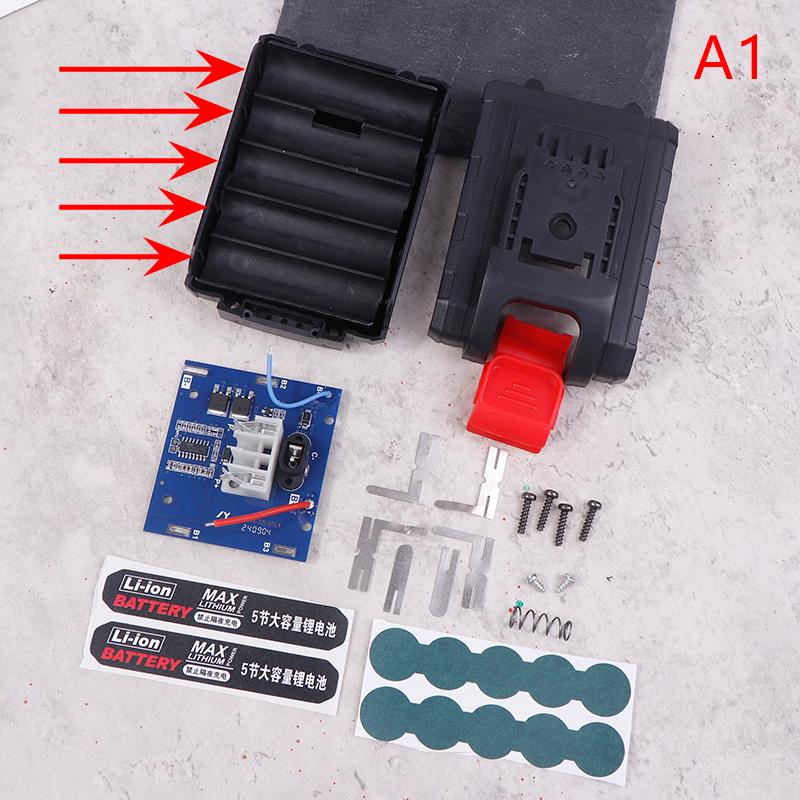 Case For 21V 5/10Cell Li-ion Lithium Battery Case Pack Kit 18650 Lithium Battery Shell Kit Battery Pack Accessories