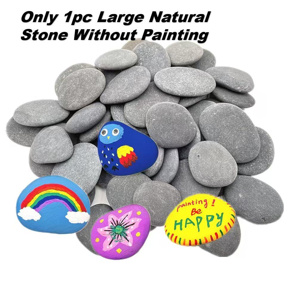 1pc Extra-Large Painting Rocks - Smooth & Flat DIY Stones for Arts, Crafts, and Decoration, Hand-Picked for Creative Projects