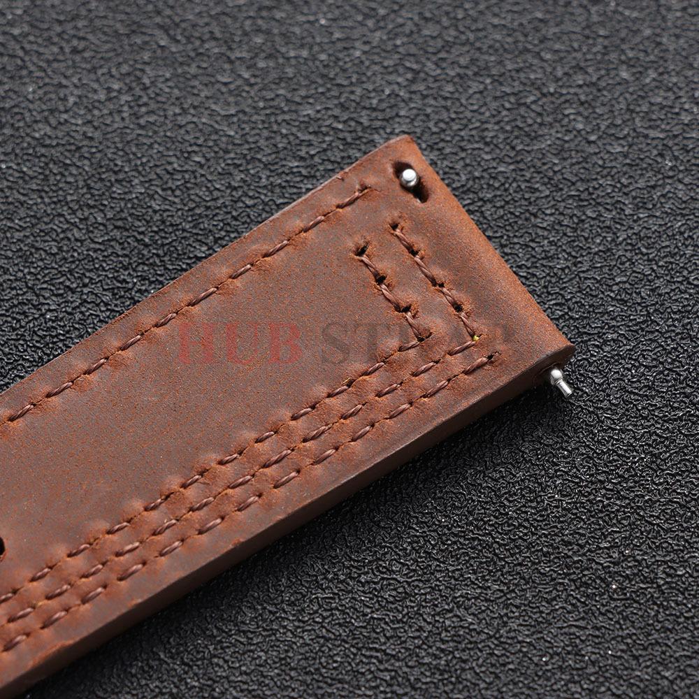 Vintage Genuine Leather Watchbands for Samsung Galaxy for Huawei Bands 22mm 20mm Women Men Cowhide Watch Band Strap Watchband