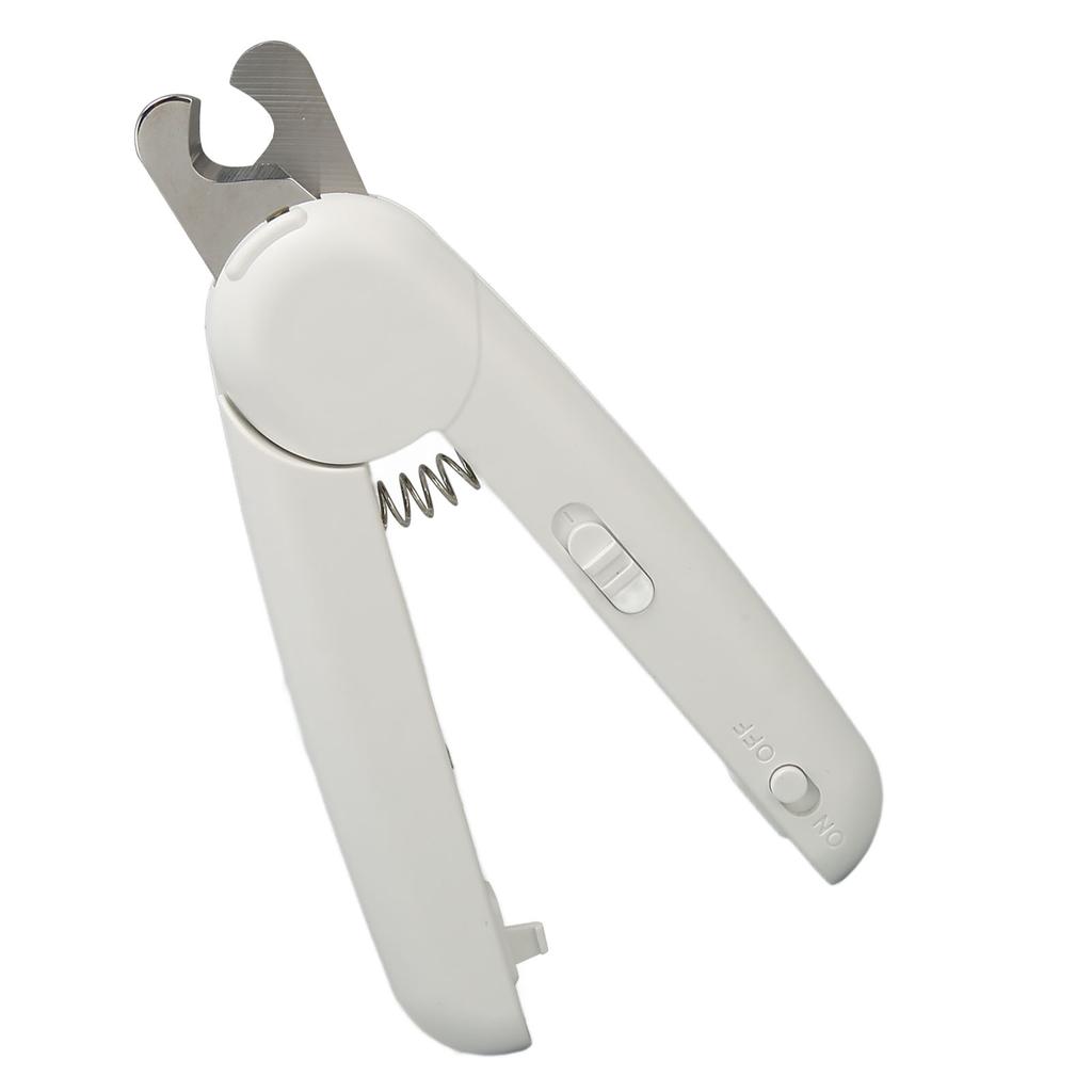 Tiernagelschere Edelstahl Automatischer Rückprallgriff Trimmwerkzeug mit LED-Licht für Hund