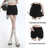 Spicy Girl High-Waisted A-Line Skirt: Summer Slimming, Anti-Exposure, Two-Piece Illusion with Hip-Hugging Slit
