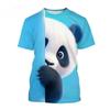 Children's Clothing 3D Print Cute and Funny Critters Short Sleeves Graphic T Shirts Boys Girls Crew Neck Tops Tee Kids Clothes
