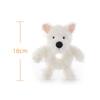 Apricot Lamb West Highland Rattle Soft Baby Plush Animal Rattle Toy for Boys and Girls 18cm