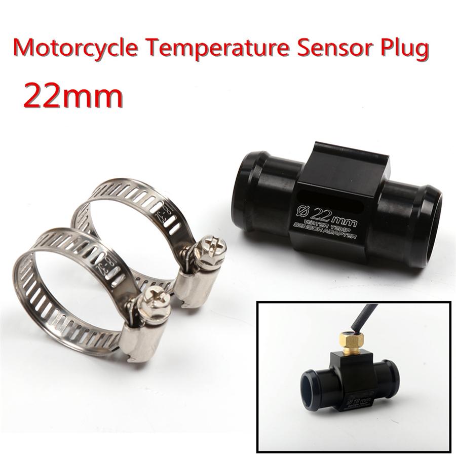 Universal Motorcycle Thermometer Instruments Water Temp Temperature Digital Display Gauge Meter With 22mm Temp Temperature Sensor Adapter