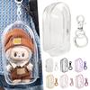 Portable Clear Display Bag For Characters Toys All Round Protected Labubu Doll Storage Pouch For Fans