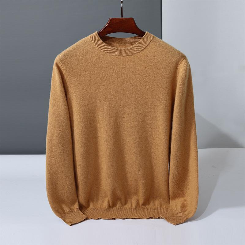 Cashmere sweater crew neck sweater loosely knitted new inner wool sweater